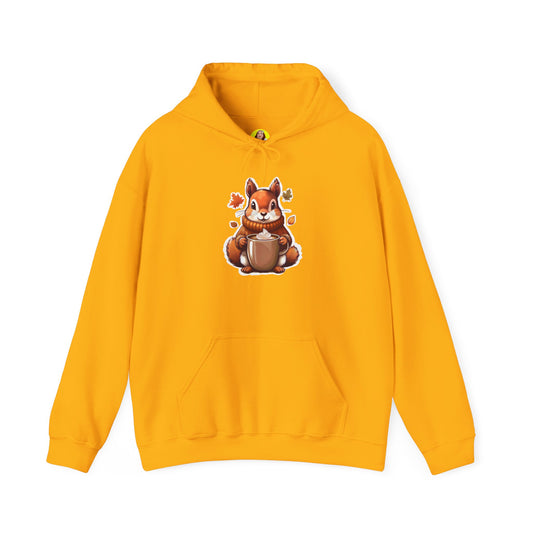 Cute Squirrel Hoodie, Cozy Sweatshirt for Animal Lovers, Fall Fashion, Gift for Friends, Cute Casual Wear, Unisex Sweater