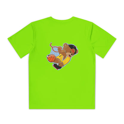 Youth Basketball Bear Tee, Fun Graphic Shirt, Kids Sports Apparel, Birthday Gift, Back to School Outfit, Teddy Bear Design