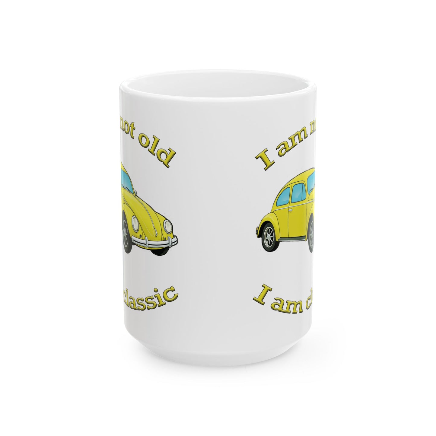 Classic Car Humor Mug - I Am Not Old, I Am a Classic, Vintage Auto Gift, Coffee Cup for Car Lovers, Funny Birthday Present