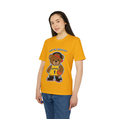 Unisex Basketball Bear Graphic T-shirt, Fun Sports Tee, Perfect for Kids & Teens, Gift for Sports Lovers, Cute Casual Wear
