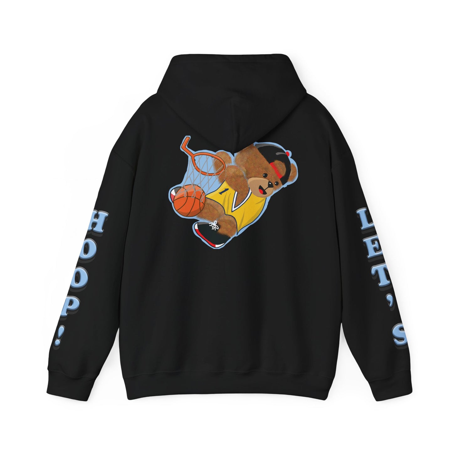 Fun Bear Basketball Hoodie, Cute Animal Apparel, Cozy Sweatshirt Gift, Sportswear for Kids & Adults, Streetwear Style