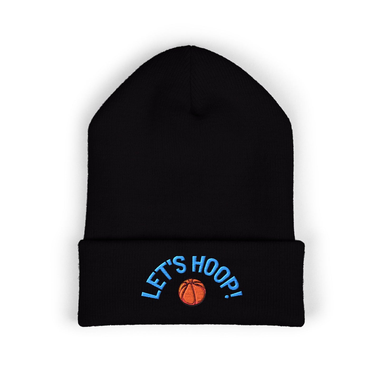 Basketball Cuffed Beanie, Playful Winter Hat, Sports Enthusiast Gift, Cozy Beanie for Players, Holiday Accessory