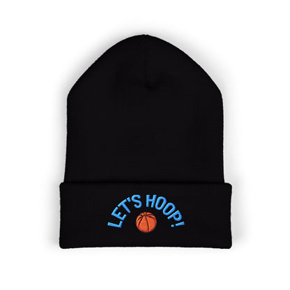Basketball Cuffed Beanie, Playful Winter Hat, Sports Enthusiast Gift, Cozy Beanie for Players, Holiday Accessory