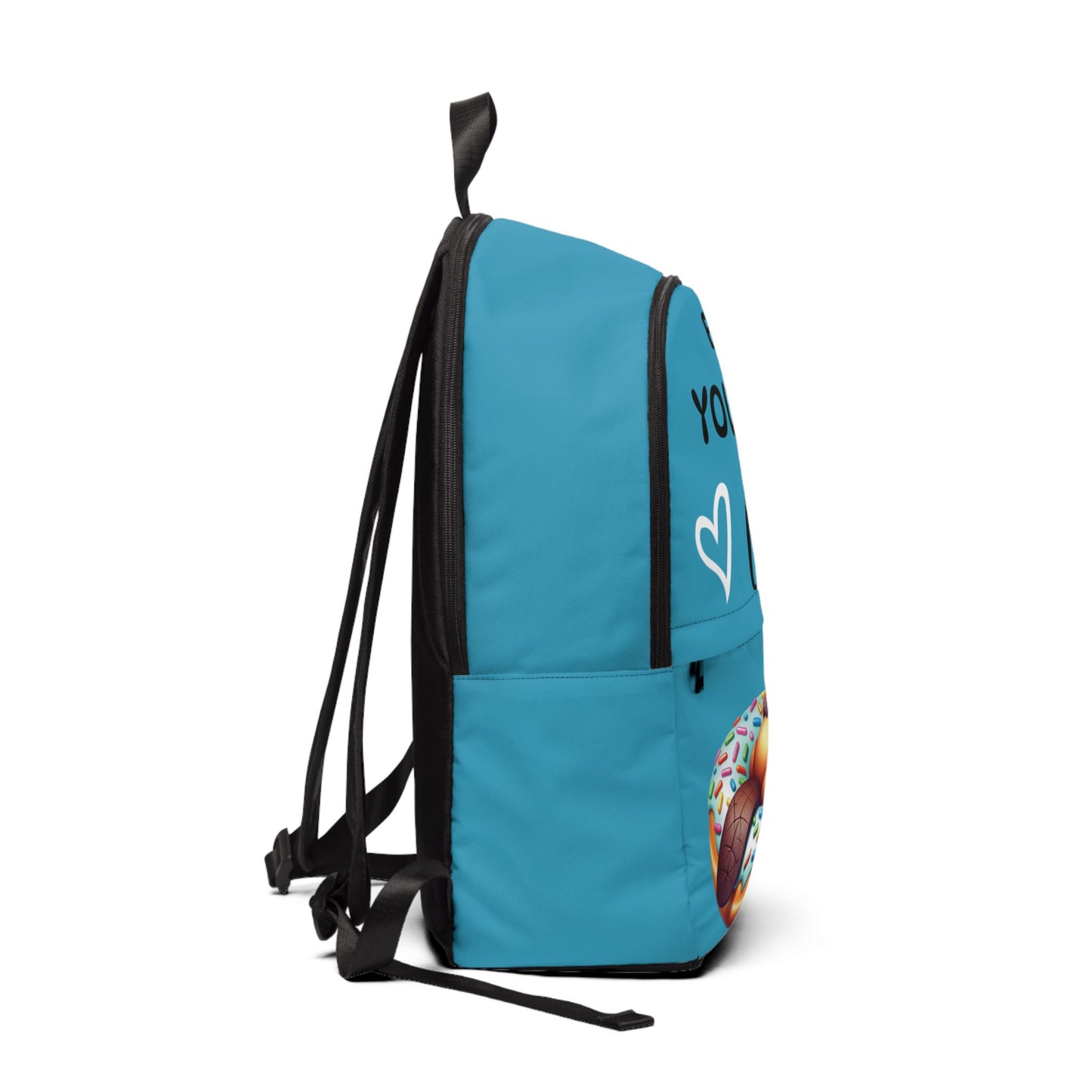 Fun Unisex Fabric Backpack - 'Enjoy Your Life' with Cute Beaver Design