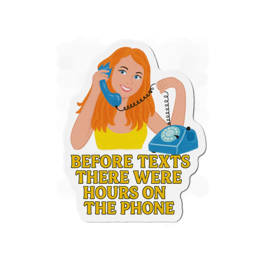 Nostalgic Phone Call Die-Cut Magnets, Vintage Retro Gifts, Fun Refrigerator Decor, 90s Throwback Memorabilia, Cute Office Accessories