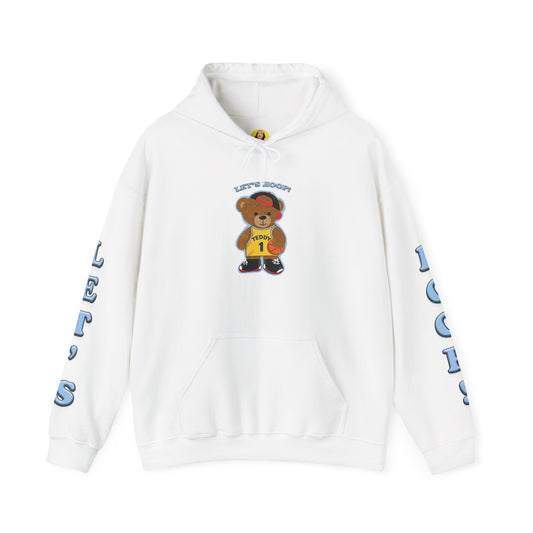Fun Bear Basketball Hoodie, Cute Animal Apparel, Cozy Sweatshirt Gift, Sportswear for Kids & Adults, Streetwear Style