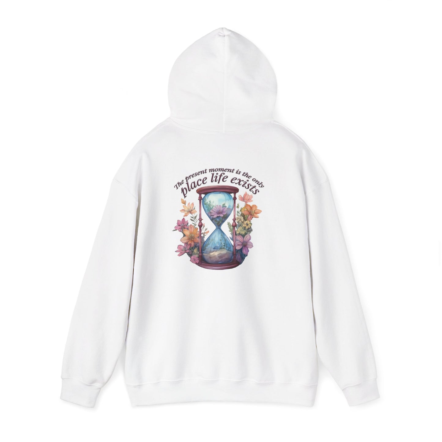 Floral Hourglass Hooded Sweatshirt - Cozy Gift, Unisex Pullover, Nature Lover Apparel, Casual Hoodie