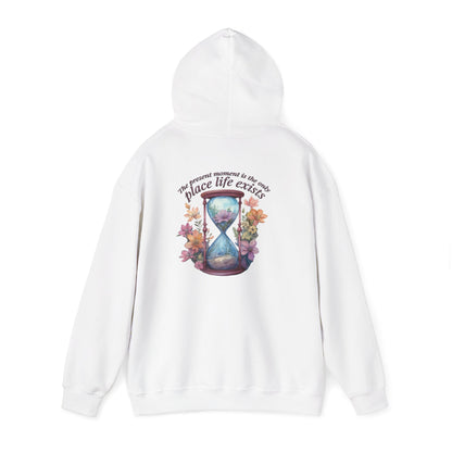 Floral Hourglass Hooded Sweatshirt - Cozy Gift, Unisex Pullover, Nature Lover Apparel, Casual Hoodie