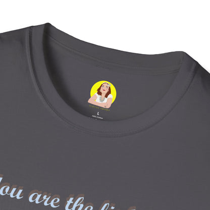 You Are the Light of the World T-Shirt - Unisex, Softstyle, Inspirational Gift for Friends, Family, Hanukkah, Thoughtful Apparel