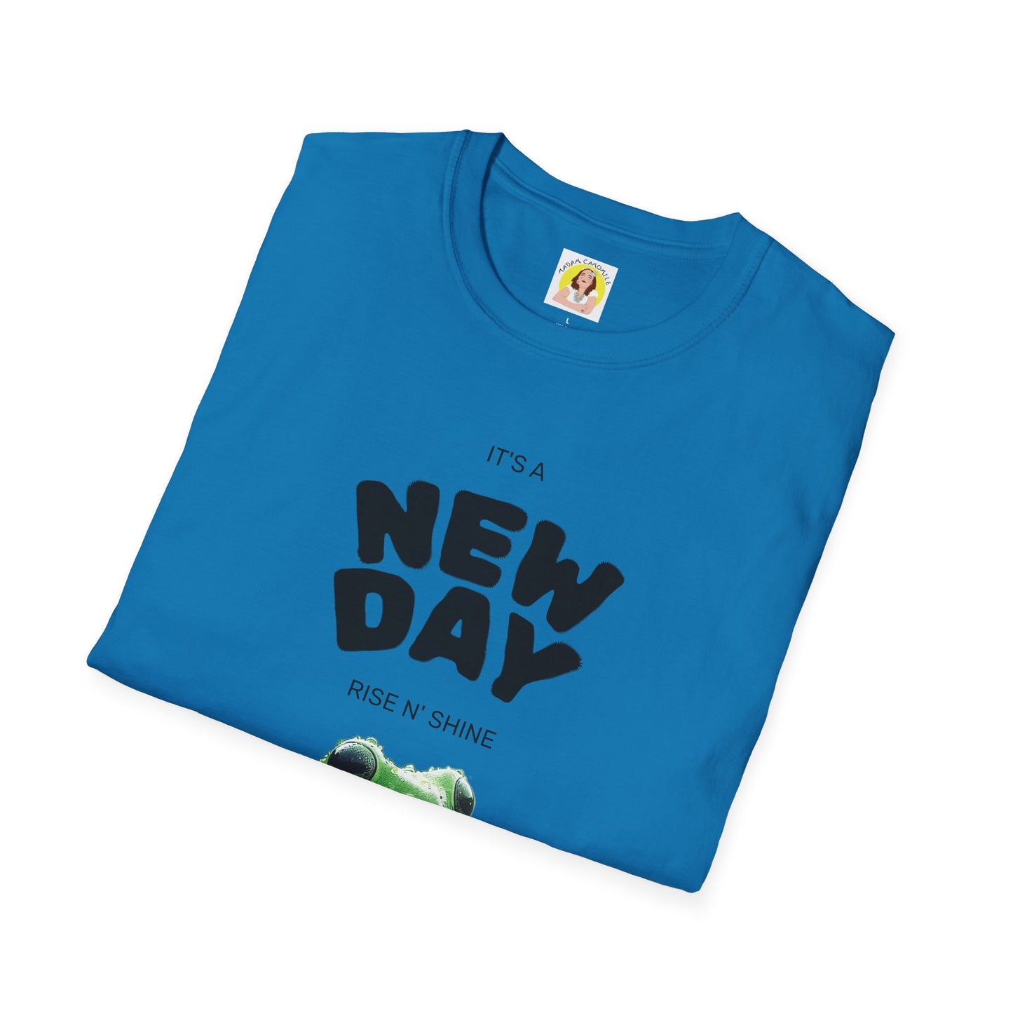 Unisex Frog Graphic T-Shirt - 'It's a New Day, Rise N' Shine'