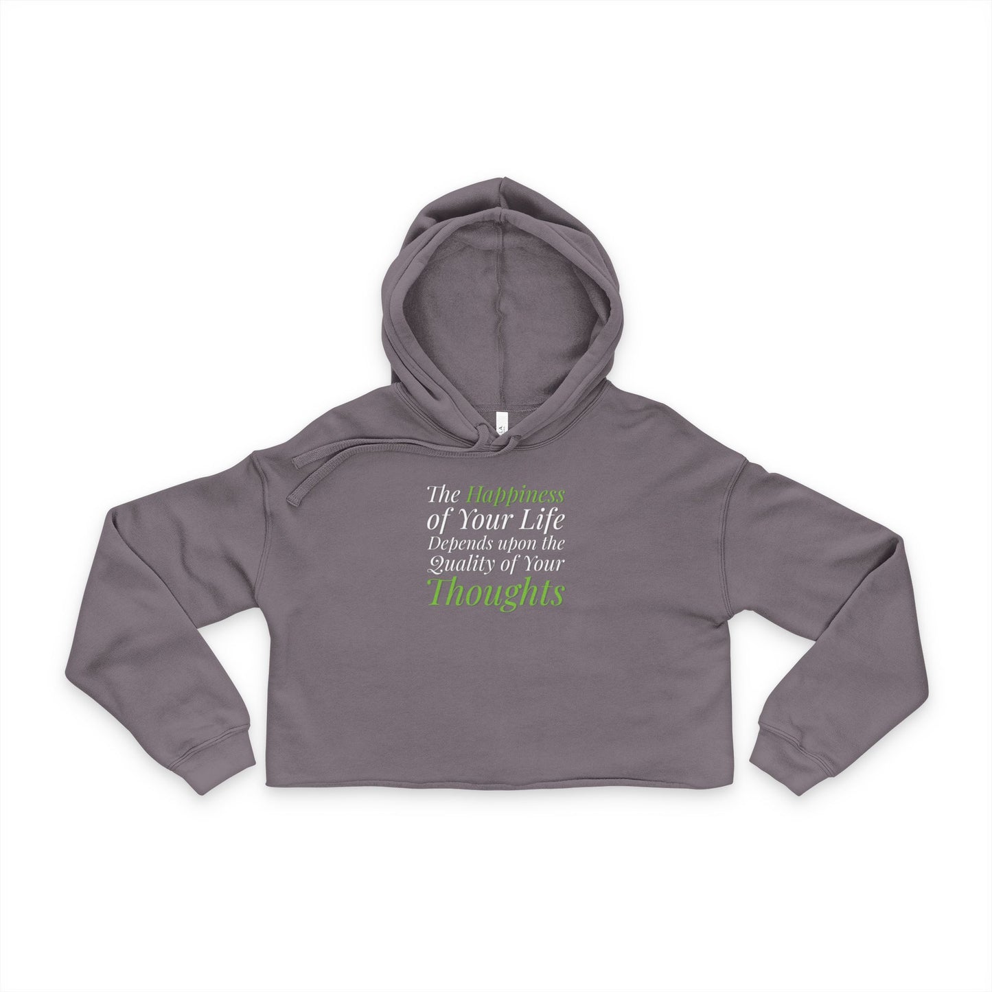 Inspirational Women's Cropped Hoodie, Motivational Gift, Casual Wear, Fitness Apparel, Thoughtful Quote