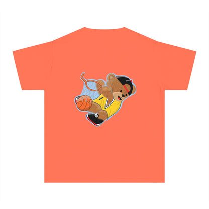 Youth Tee - Basketball Teddy Bear Design