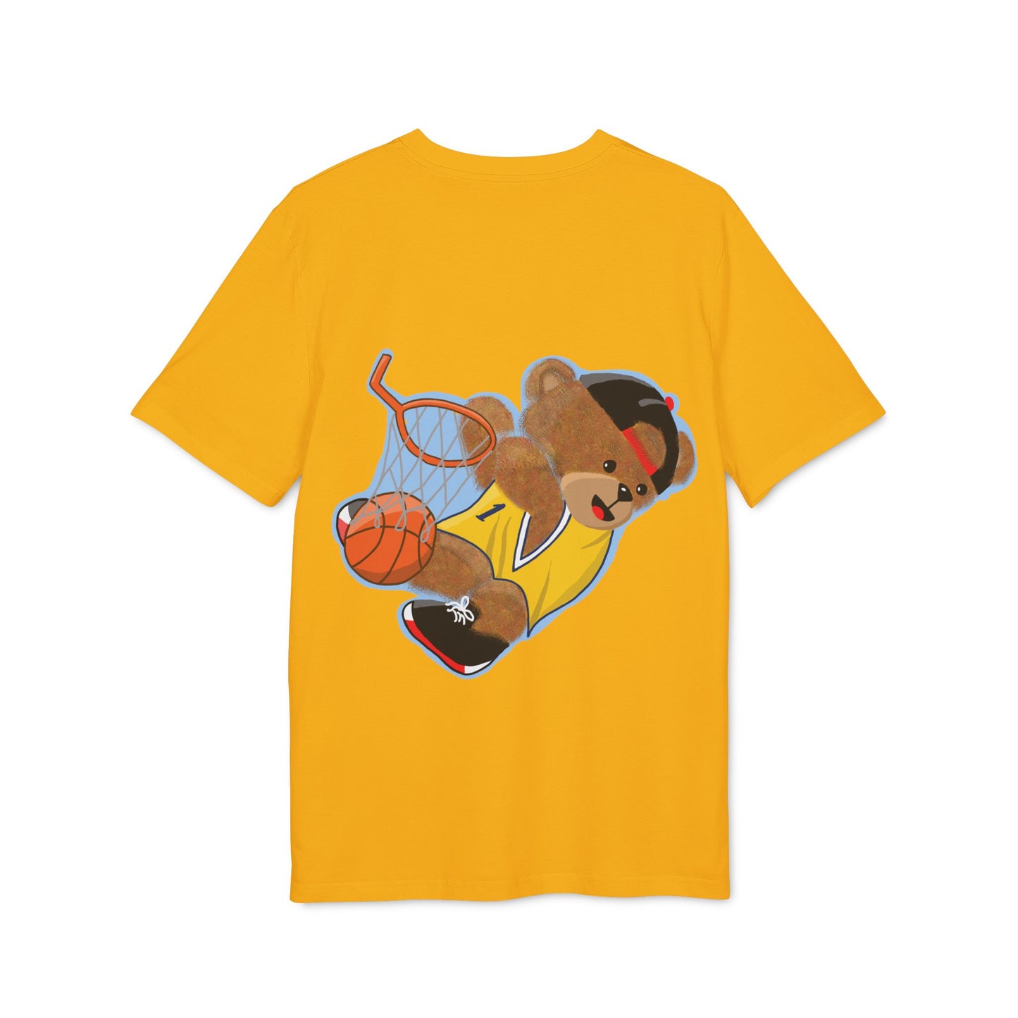 Unisex Basketball Bear Graphic T-shirt, Fun Sports Tee, Perfect for Kids & Teens, Gift for Sports Lovers, Cute Casual Wear