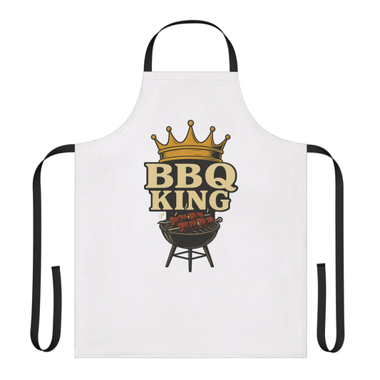 BBQ King Apron with 5-Color Straps, Grilling Gift for Men, Perfect for Father’s Day, Summer BBQs, Kitchen Accessory for Chefs