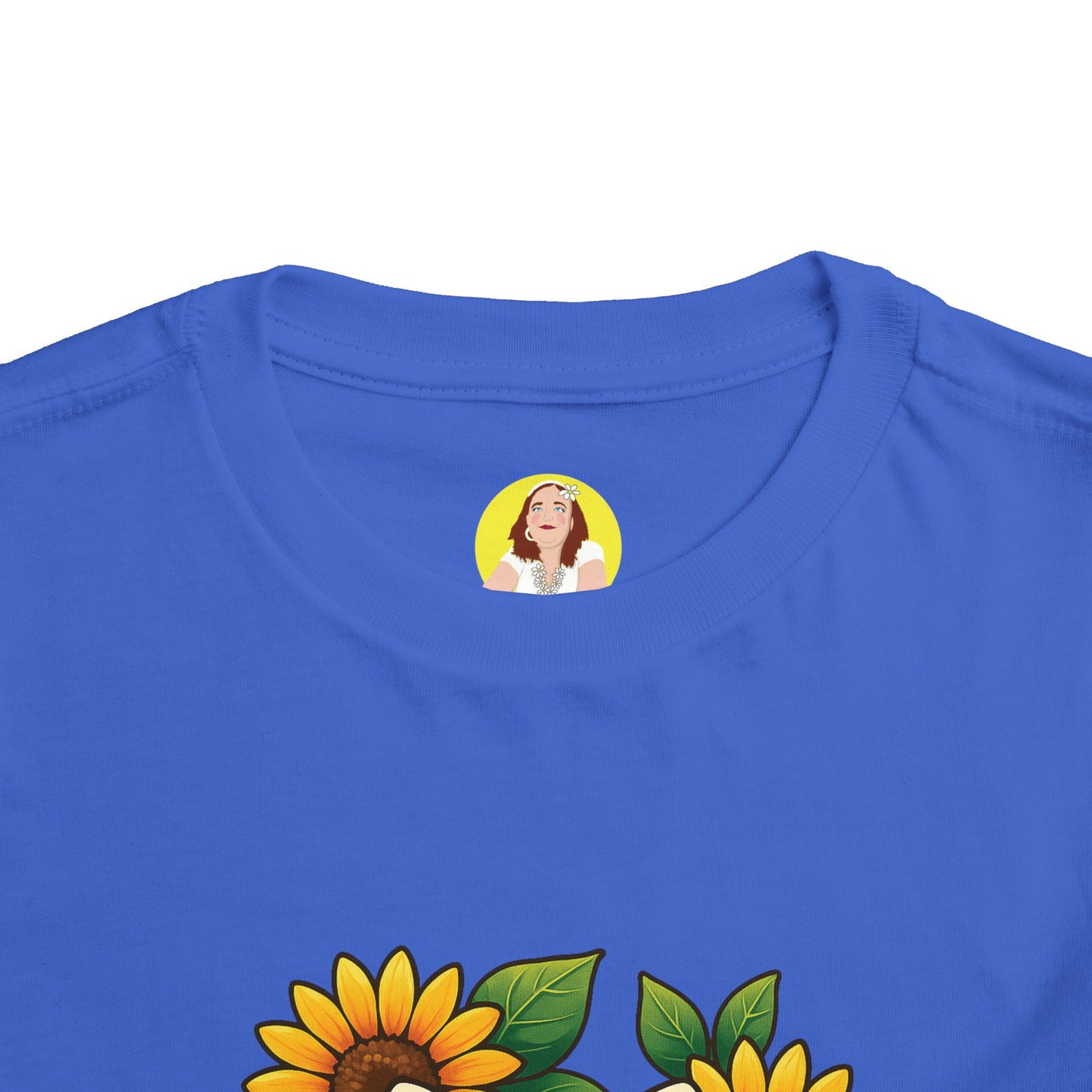 Cute Cat Graphic Toddler Tee, Kids Shirt, Summer Outfit, Gift for Toddlers, Floral Tee, Funny Baby Clothes