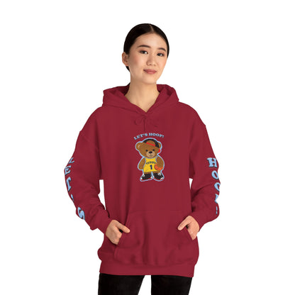 Fun Bear Basketball Hoodie, Cute Animal Apparel, Cozy Sweatshirt Gift, Sportswear for Kids & Adults, Streetwear Style