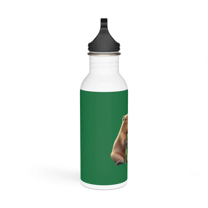 Water Bottle - Capybara Cucumber Design