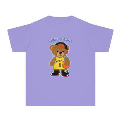 Youth Tee - Basketball Teddy Bear Design