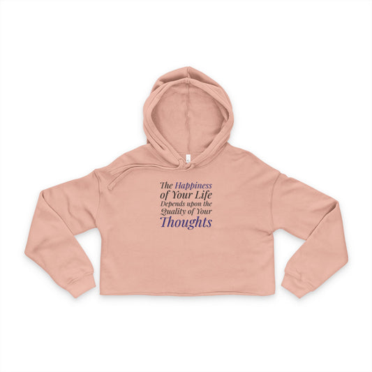 Inspirational Women's Cropped Hoodie, Motivational Gift, Casual Wear, Fitness Apparel, Thoughtful Quote