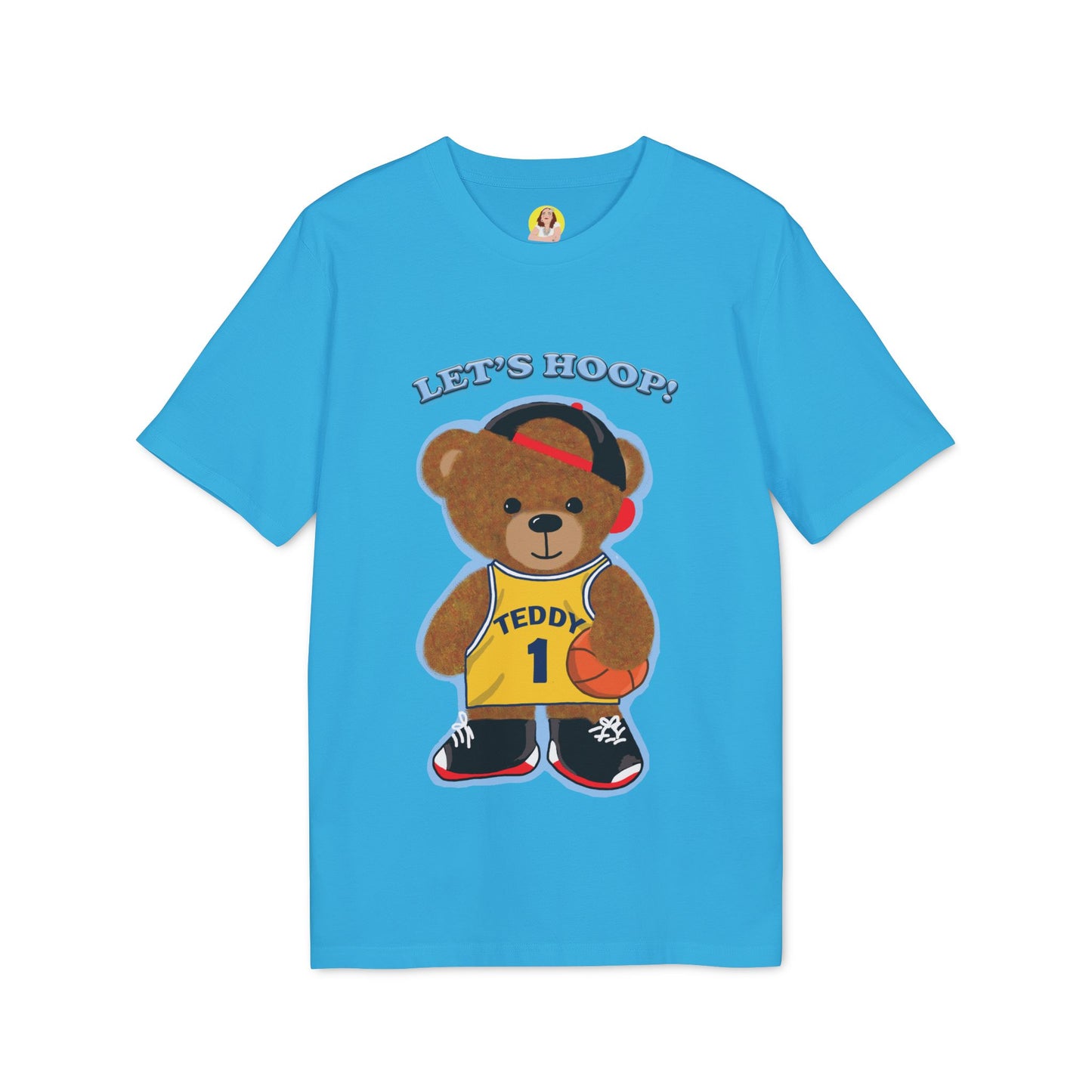 Unisex Basketball Bear Graphic T-shirt, Fun Sports Tee, Perfect for Kids & Teens, Gift for Sports Lovers, Cute Casual Wear