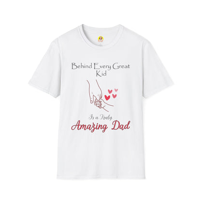 Amazing Dad Unisex Softstyle T-Shirt - Perfect for Father’s Day, Birthday Gift, Casual Wear, Family Gatherings, Gift for Dads