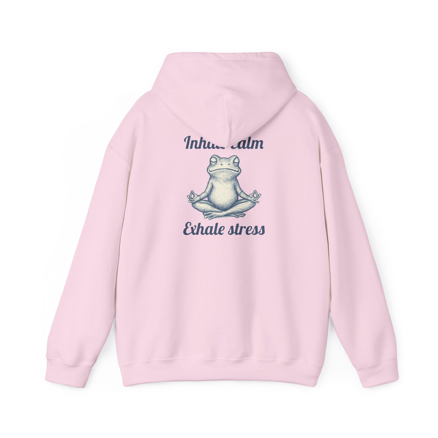 Zen Frog Hoodie - Relax and Unwind, Meditation Sweatshirt, Gift for Yoga Lovers, Stress Relief Apparel
