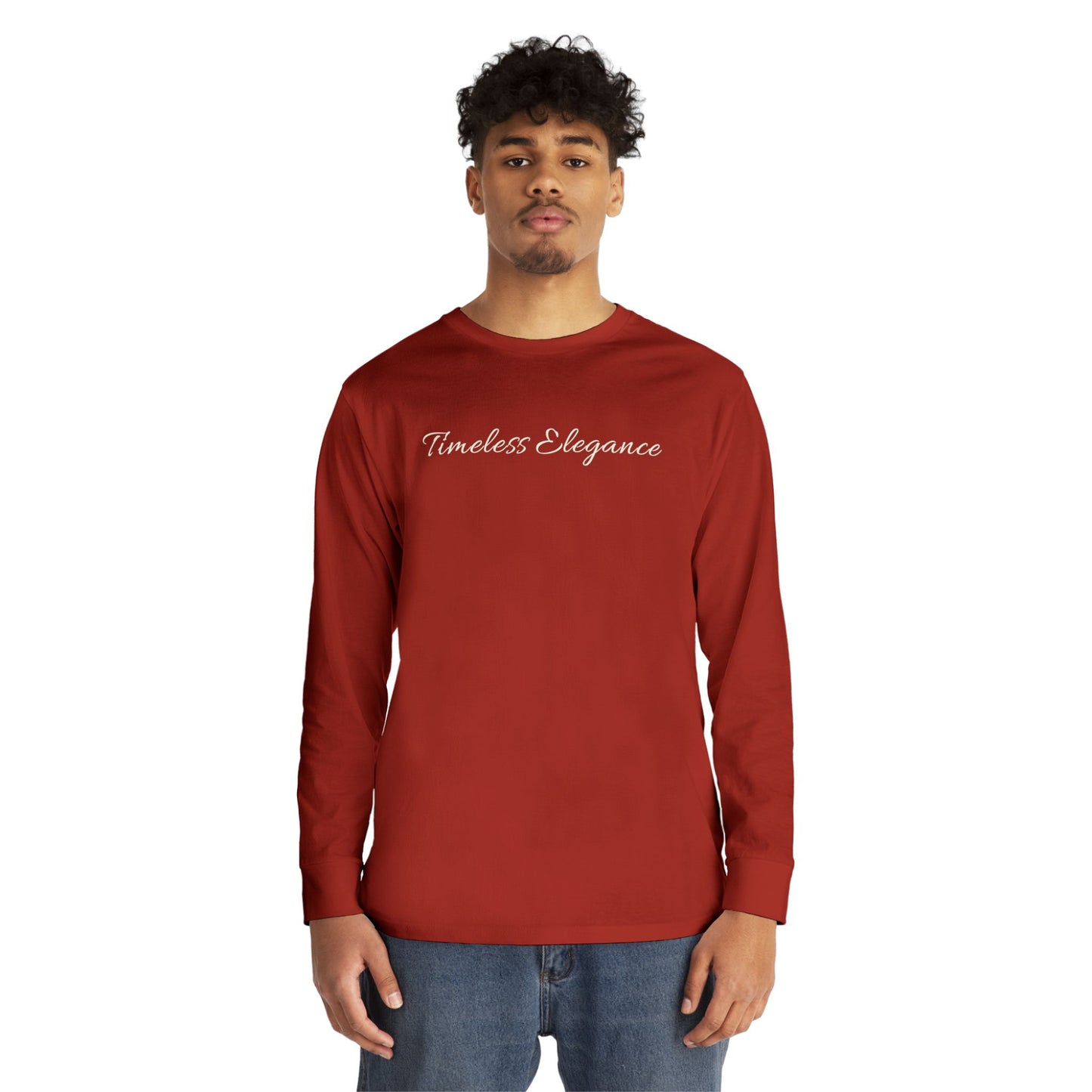 Timeless Elegance Long Sleeve Crewneck Tee | Cozy Casual Wear, Fall Fashion, Gift for Her, Everyday Comfort, Layering Essential