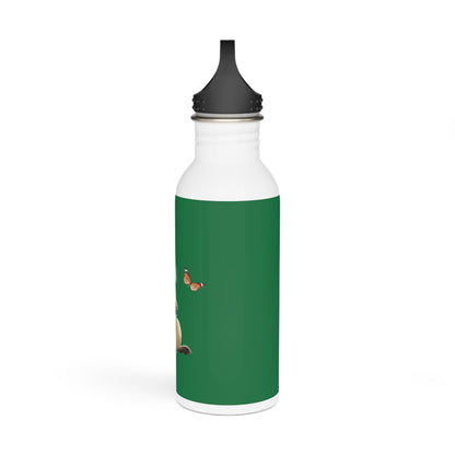 Water Bottle - Capybara Cucumber Design