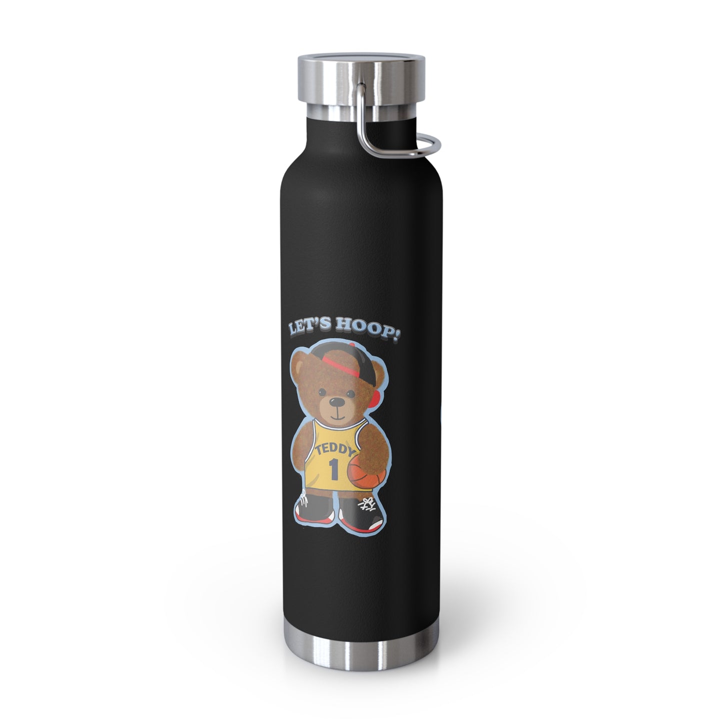 Sporty Insulated Water Bottle - Motivational Hydration for Athletes, Travel, Gym, Basketball Lovers, Personalized Gift