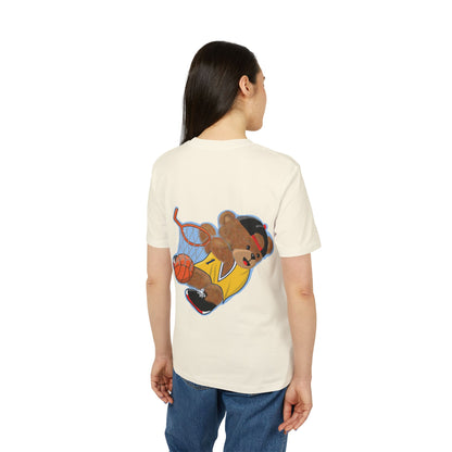 Unisex Basketball Bear Graphic T-shirt, Fun Sports Tee, Perfect for Kids & Teens, Gift for Sports Lovers, Cute Casual Wear