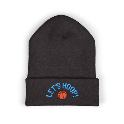 Basketball Cuffed Beanie, Playful Winter Hat, Sports Enthusiast Gift, Cozy Beanie for Players, Holiday Accessory