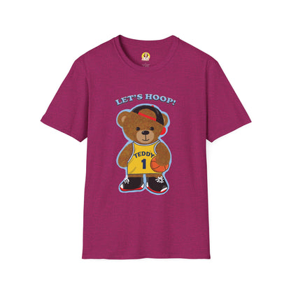 Basketball Teddy Bear T-Shirt, Cute Unisex Tee, Sporty Gift Idea, Fun Playful Apparel, Birthday, Holiday, Casual Wear