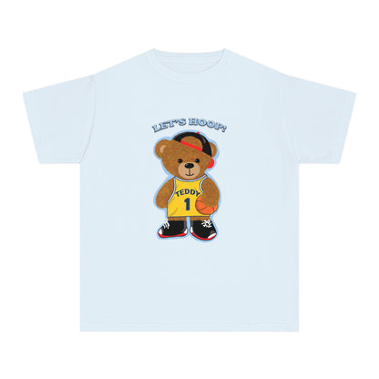 Youth Tee - Basketball Teddy Bear Design