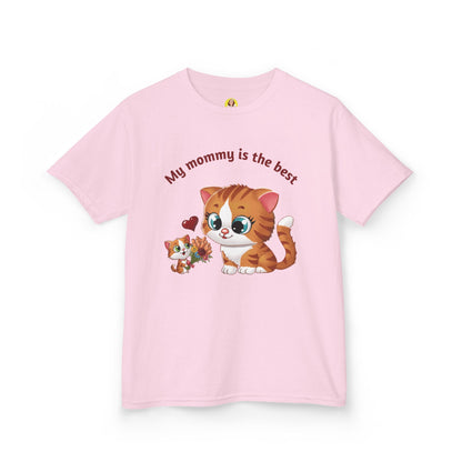 Adorable Kids T-Shirt: 'My Mommy is the Best' Cat Design, Perfect Gift for Mother's Day, Birthday, Everyday Wear, Fun Fashion, Child's Tee