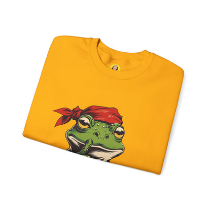 Frog Stop Complaining Sweatshirt, Funny Gift for Frog Lovers, Cozy Unisex Crewneck, Perfect for Relaxing, Gift for Friends