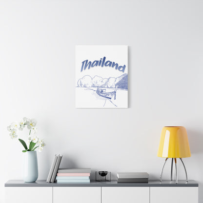 Thailand Matte Canvas Wall Art, Coastal Decor, Travel Wall Art, Home Decoration, Gift for Travelers, Ocean Themed Art