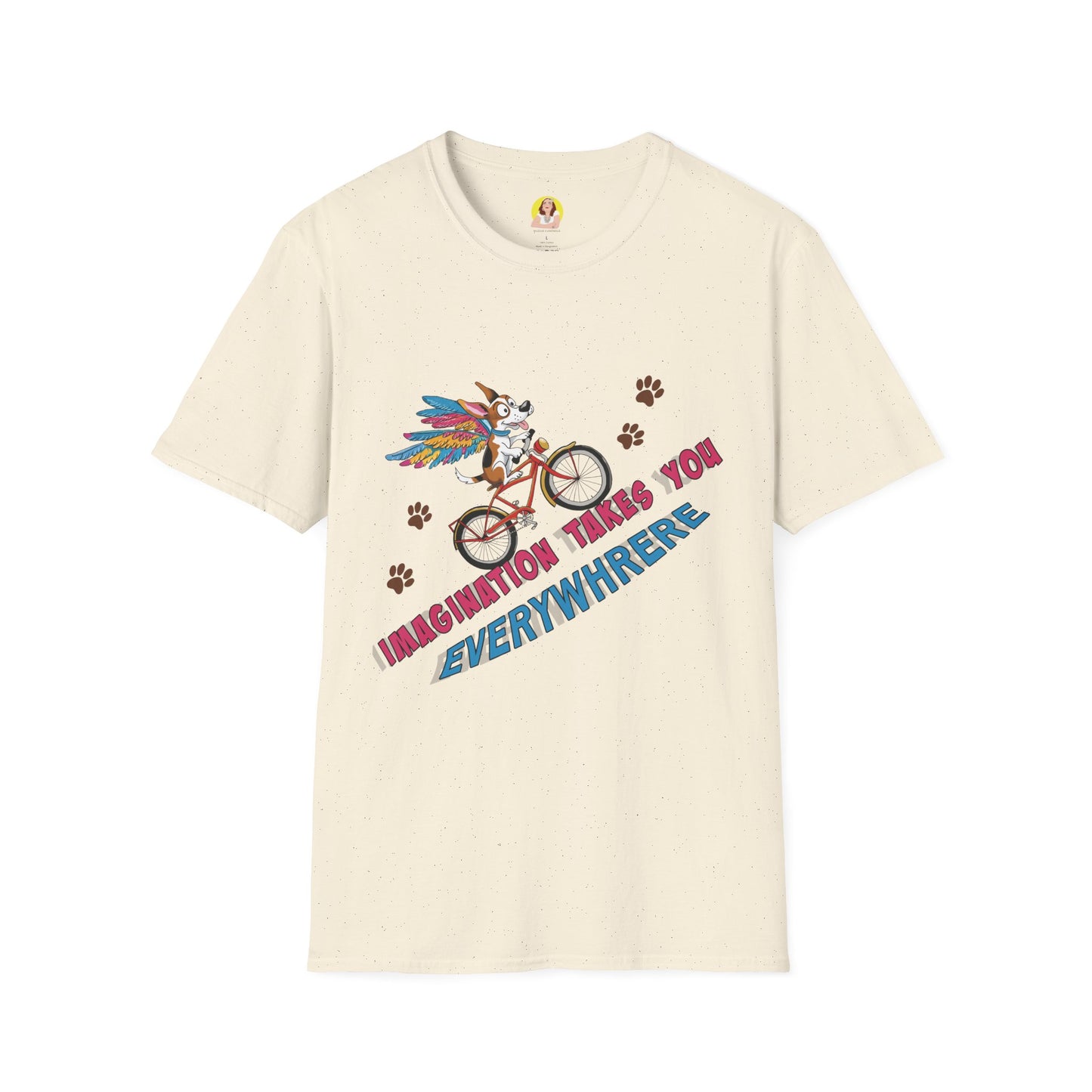 Imagination Adventure T-Shirt | Unique Graphic Tee | Gift for Dreamers, Creative Minds, Art Lovers, Bike Enthusiasts