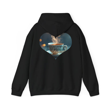 Cozy Inspirational Hoodie: Gratitude Blooms Into Enough, Unisex Sweatshirt, Motivational Gift, Relaxed Style, Perfect for Every Season