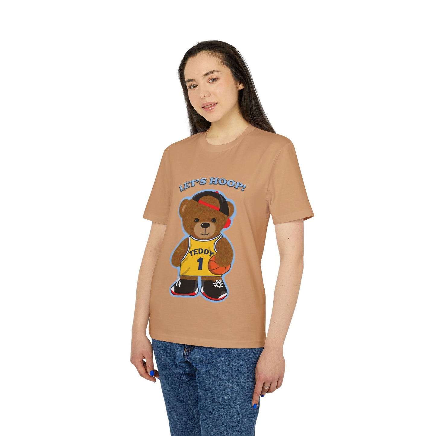 Unisex Basketball Bear Graphic T-shirt, Fun Sports Tee, Perfect for Kids & Teens, Gift for Sports Lovers, Cute Casual Wear