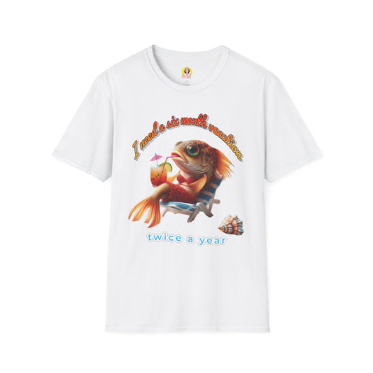 Fun Fish Vacation Unisex T-Shirt - Perfect for Summer Getaways