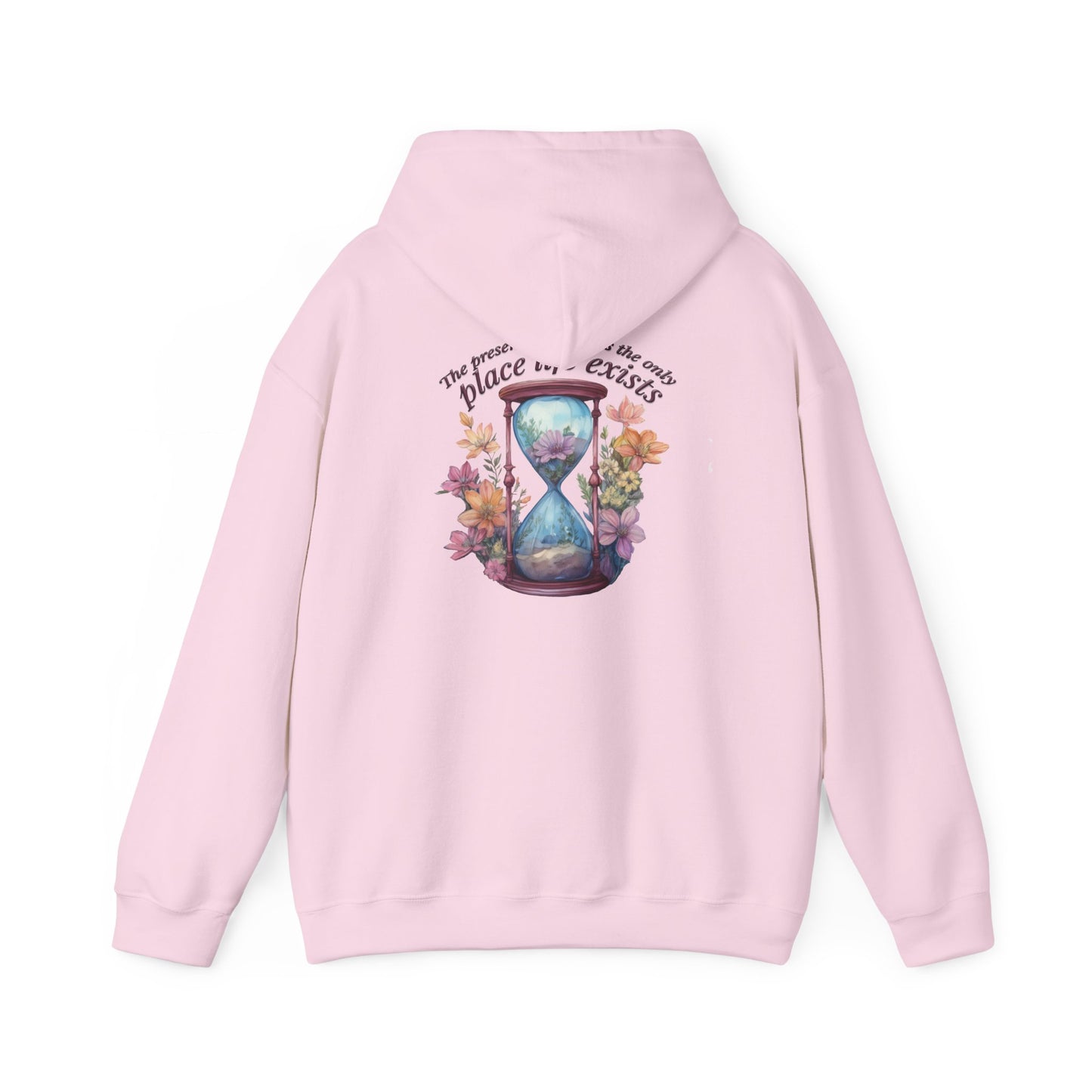 Floral Hourglass Hooded Sweatshirt - Cozy Gift, Unisex Pullover, Nature Lover Apparel, Casual Hoodie