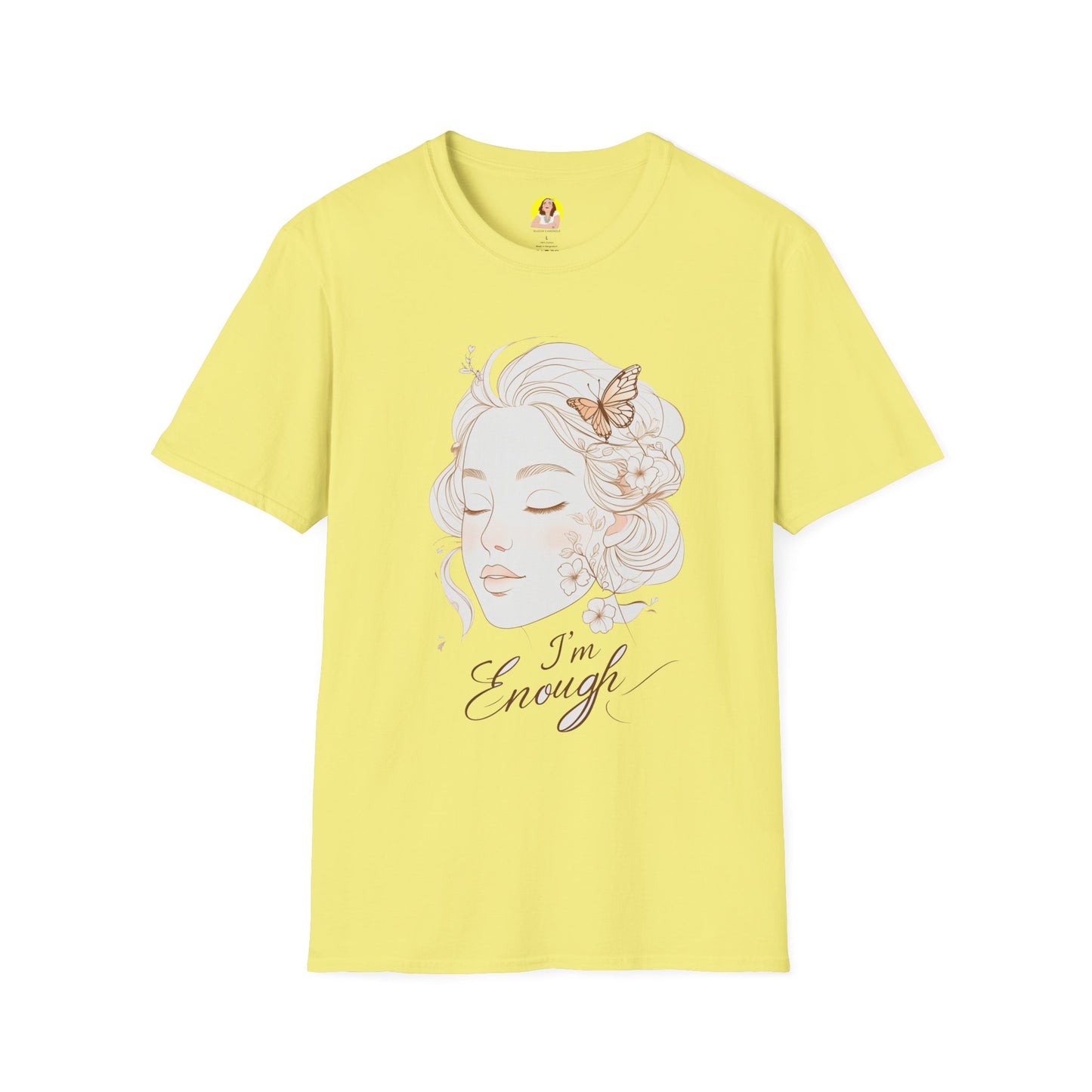 Empowering I'm Enough T-Shirt, Unisex Softstyle Tee, Self-Love Gift, Affirmation Apparel, Everyday Comfort Wear