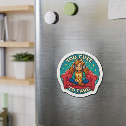 Cute Cat Lover Die-Cut Magnets, Gifts for Cat Owners, Cute Home Decor, Refrigerator Magnet, Cat-Themed Gifts