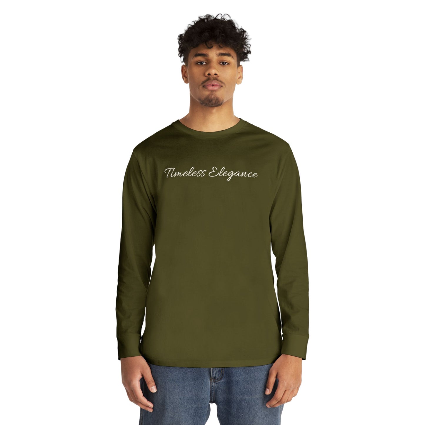 Timeless Elegance Long Sleeve Crewneck Tee | Cozy Casual Wear, Fall Fashion, Gift for Her, Everyday Comfort, Layering Essential