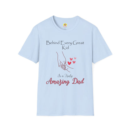 Amazing Dad Unisex Softstyle T-Shirt - Perfect for Father’s Day, Birthday Gift, Casual Wear, Family Gatherings, Gift for Dads
