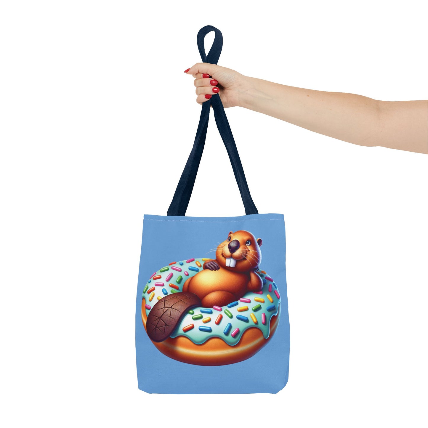 Tote Bag - Beaver Donut Design