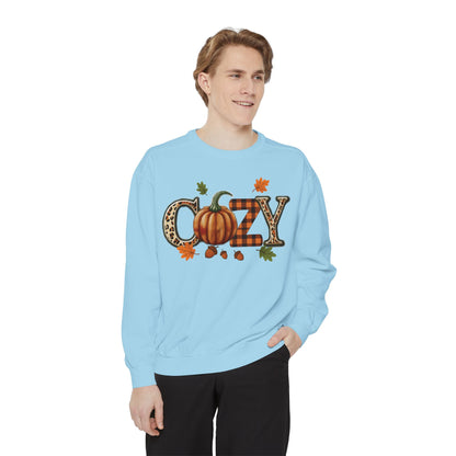 Cozy Pumpkin Sweatshirt, Fall Fashion, Unisex Sweatshirt, Autumn Apparel, Gift for Her, Thanksgiving Sweatshirt