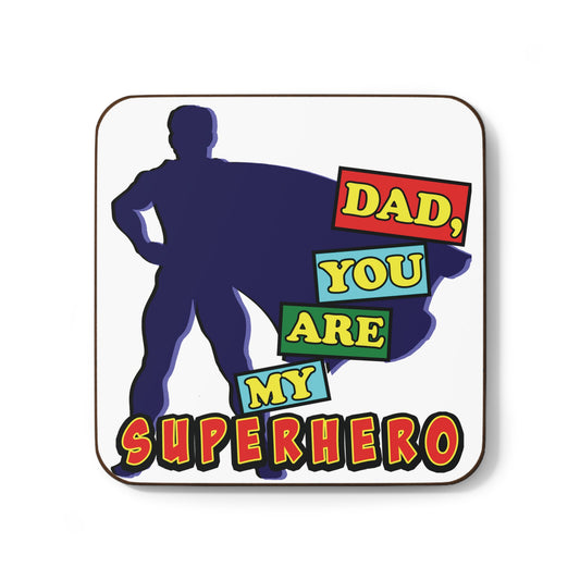 Superhero Dad Coaster, Gift for Father’s Day, Dad Appreciation, Funny Coaster, Home Decor, Drink Coaster, Personalized Gift