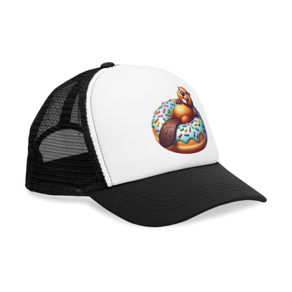 Mesh Cap - Beaver Laying on a Donut