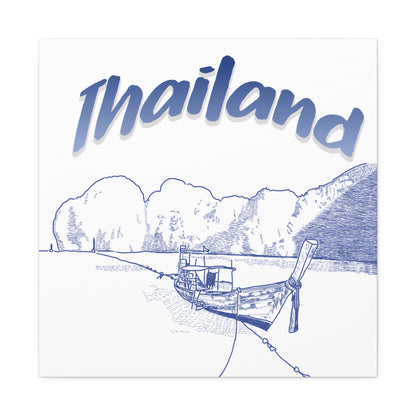 Thailand Matte Canvas Wall Art, Coastal Decor, Travel Wall Art, Home Decoration, Gift for Travelers, Ocean Themed Art